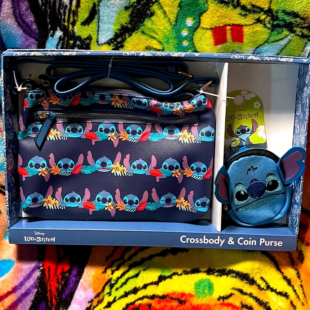 Lilo and Stitch crossbody bag gift set